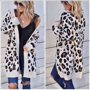 🚨 SOLD 🚨 Leoprd Animal Print Long Cardigan